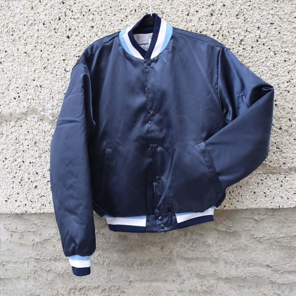 Vintage Swingster Silk Satin Varsity Jacket